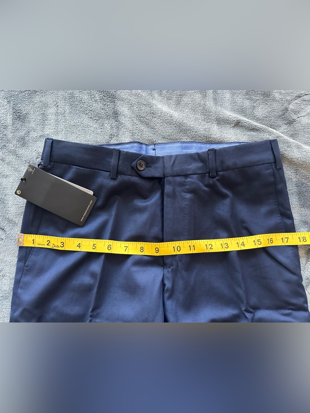 Massimo Dutti Men’s Navy Super 120’s Wool Dress Pants Size 31 NWT - Picture 11 of 16